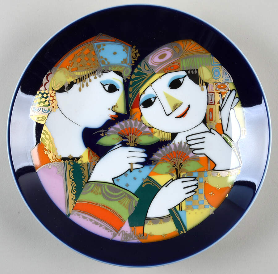Thousand and One Nights Round Tray by Rosenthal - Continental-1