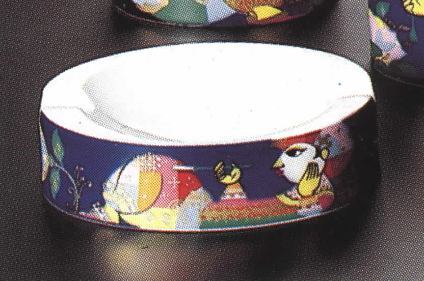 Thousand and One Nights Oval Ashtray by Rosenthal - Continental-1