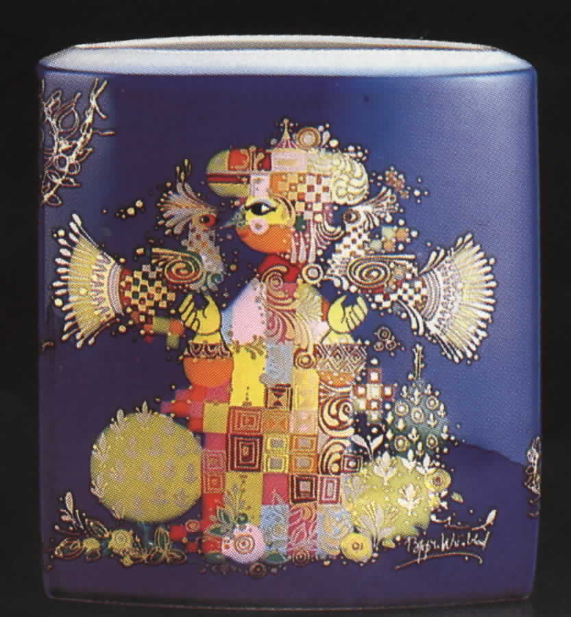 Thousand and One Nights 9" Square Vase by Rosenthal - Continental-1