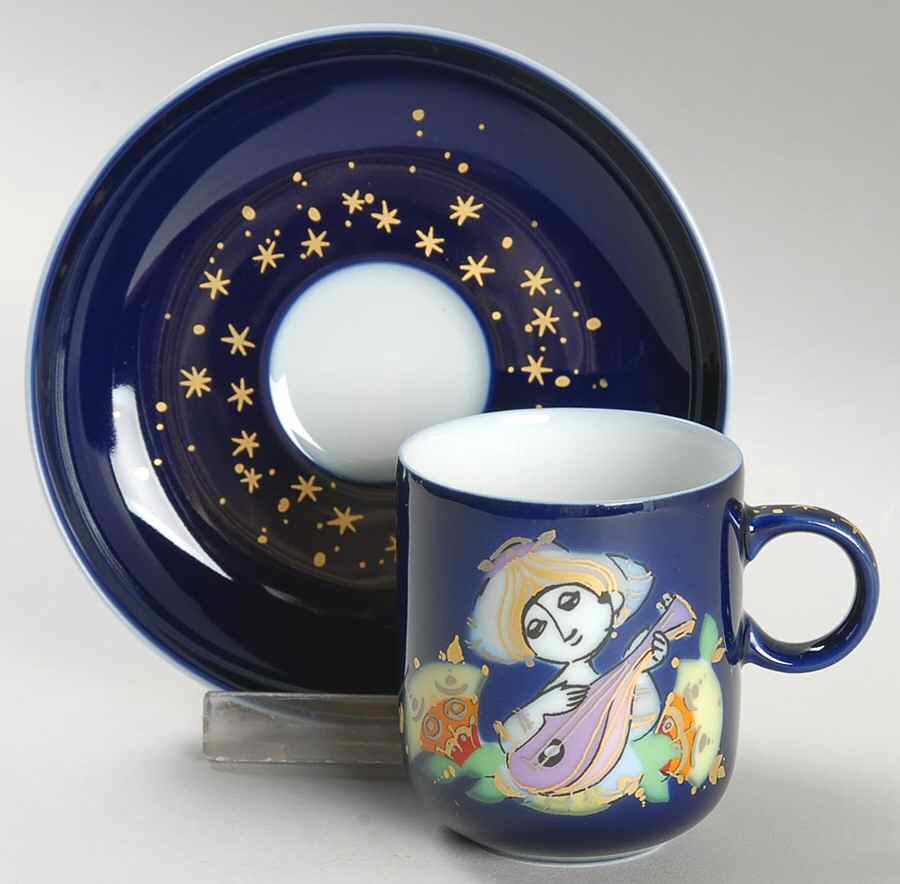 Thousand and One Nights Flat Demitasse Cup & Saucer Set by Rosenthal - Continental-1