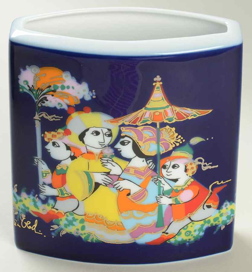 Thousand and One Nights 5" Square Vase by Rosenthal - Continental-1