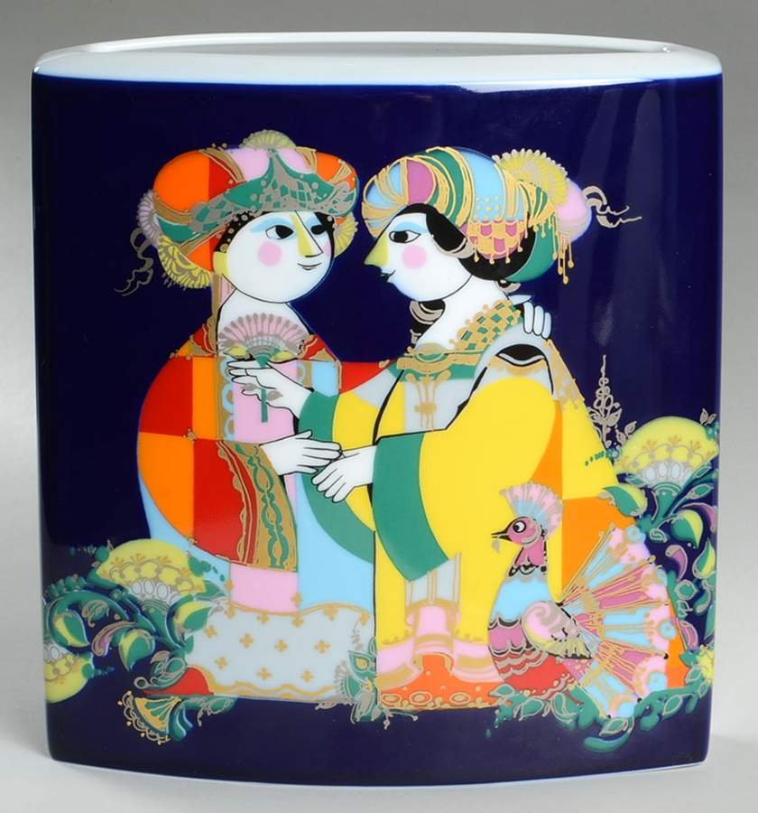 Thousand and One Nights 8" Square Vase by Rosenthal - Continental-1