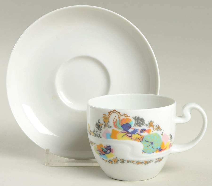 Abduction From the Seraglio Flat Demitasse Cup & Saucer Set by Rosenthal - Continental-1