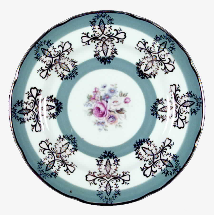 RGR22TE (Teal Bands) Salad Plate by Royal Grafton-1