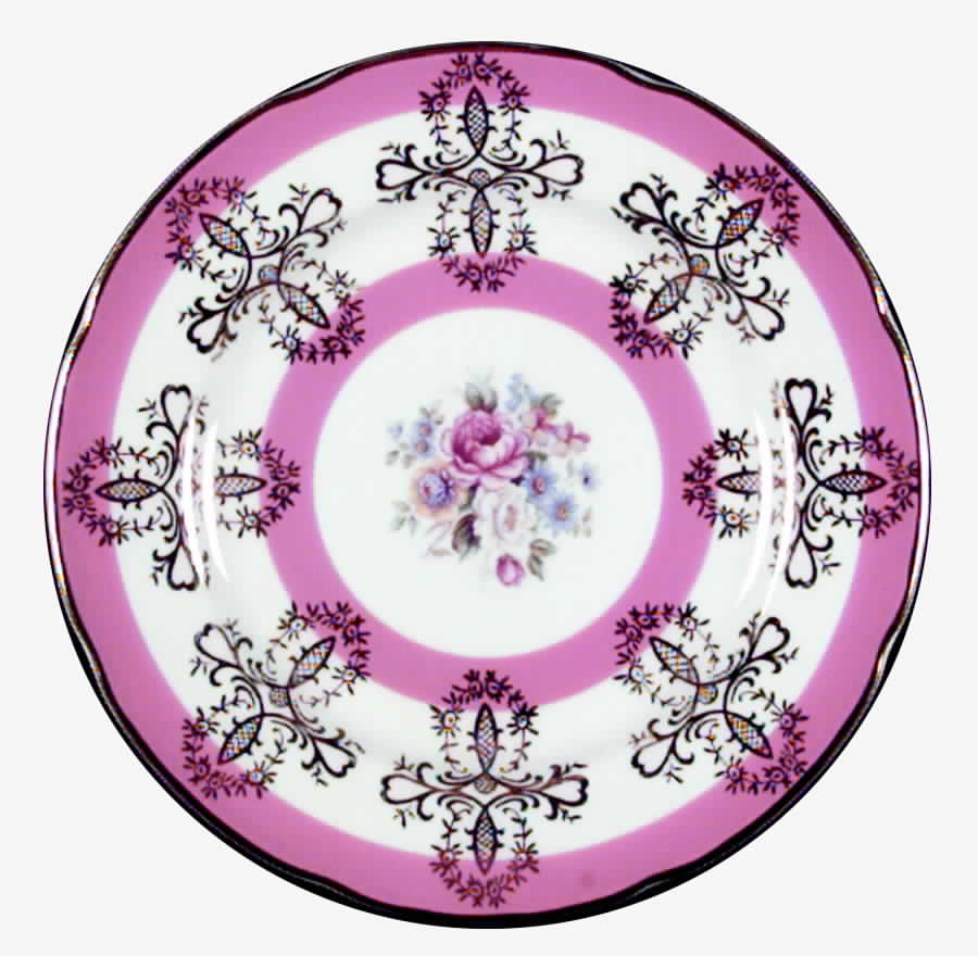 RGR22P (Pink Bands) Salad Plate by Royal Grafton-1