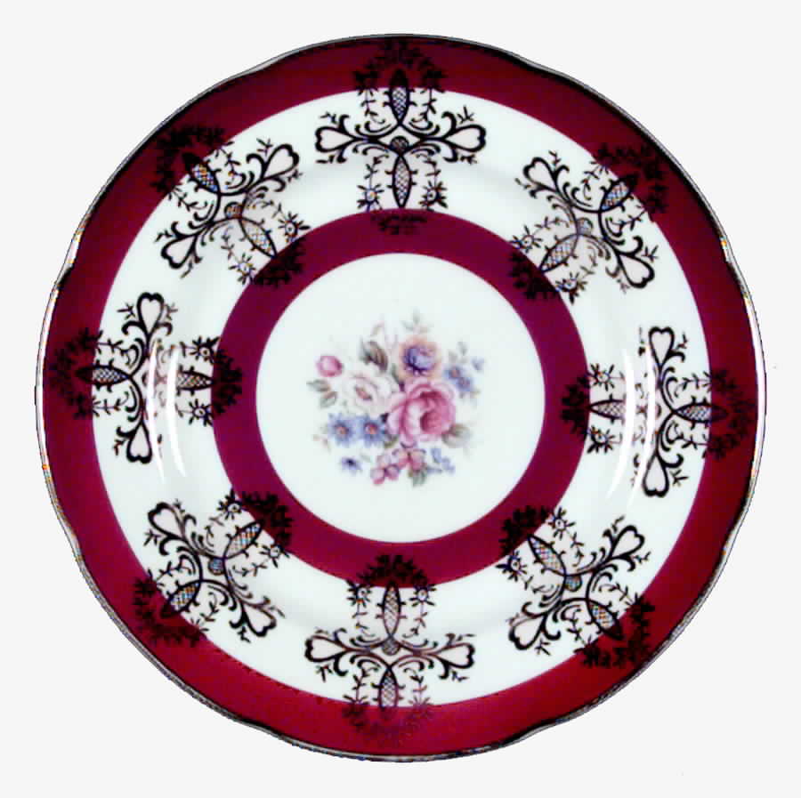 RGR22R (Red Bands) Salad Plate by Royal Grafton-1