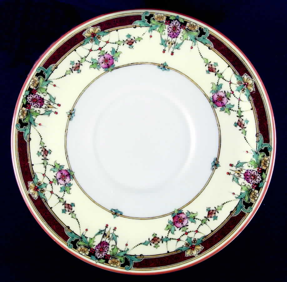 Daytona Red Saucer for Cream Soup Bowl by Royal Worcester-1