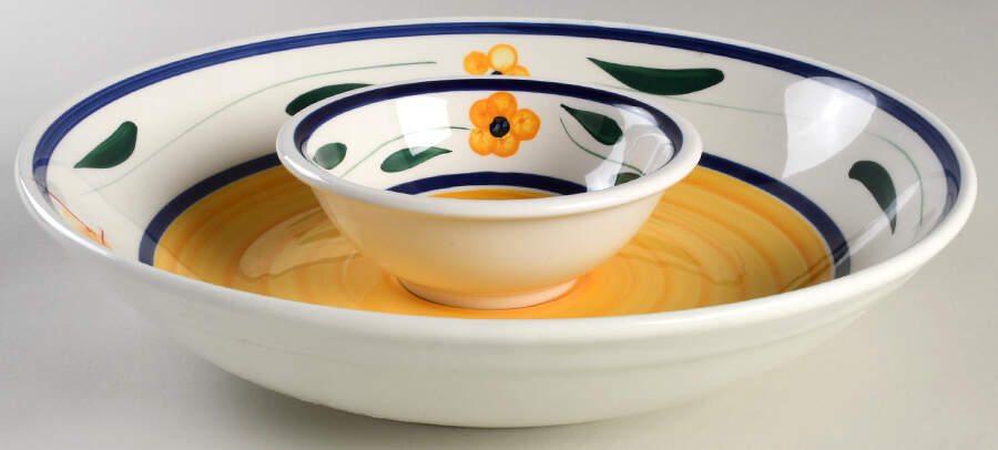 Impatiens (2 Piece) Chip & Dip Set by Roma (New York)-1
