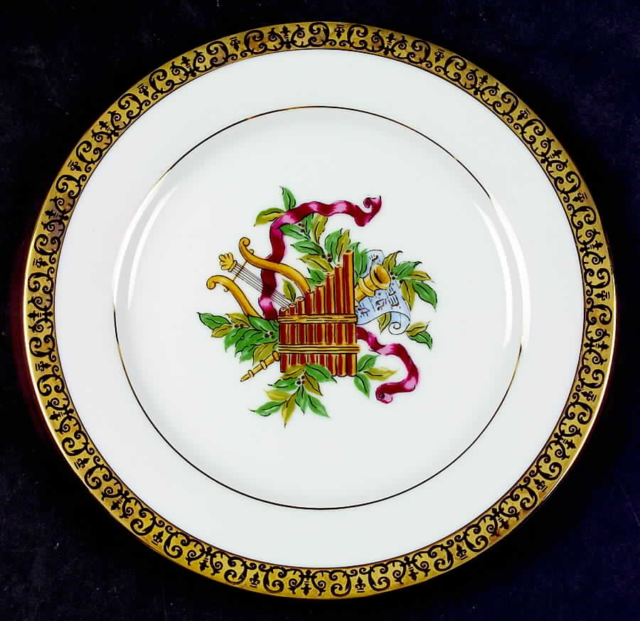 Gold Buffet (Christmas) Salad Plate by Royal Gallery-1
