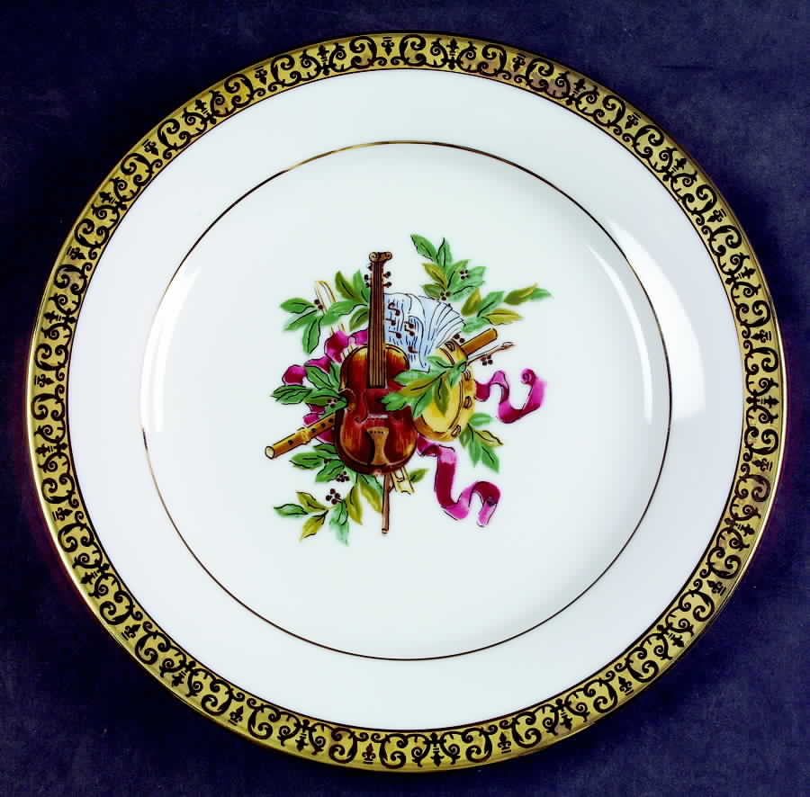 Gold Buffet (Christmas) Salad Plate by Royal Gallery-1