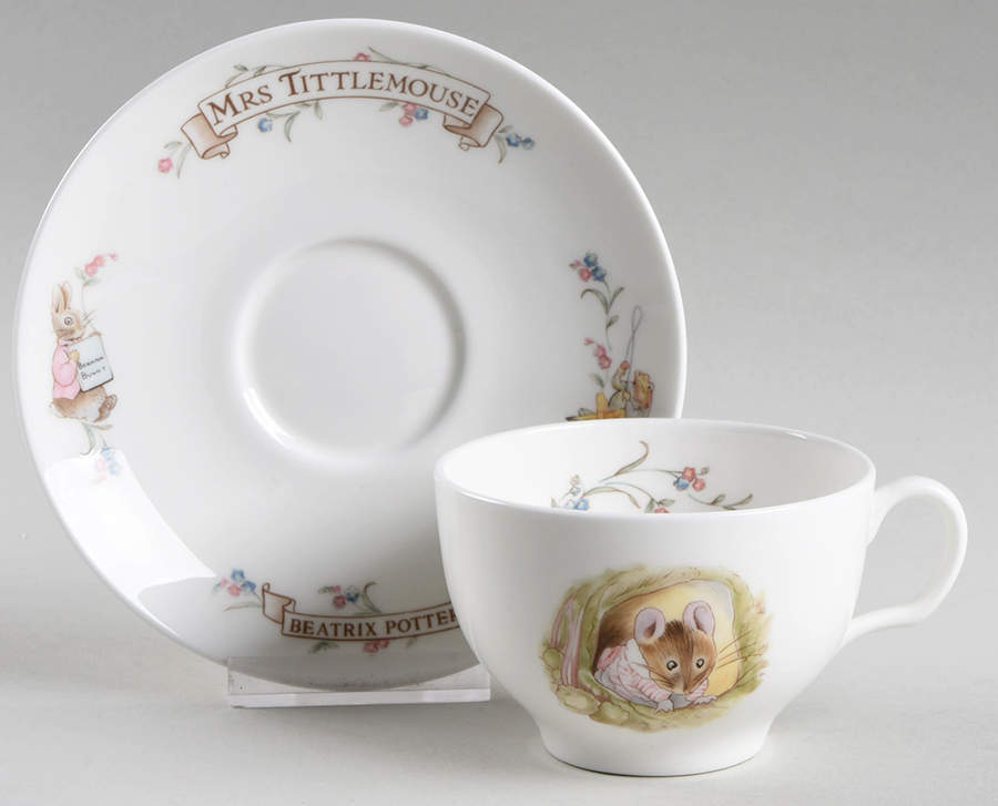 World of Beatrix Potter Footed Cup & Saucer Set by Royal Albert-1