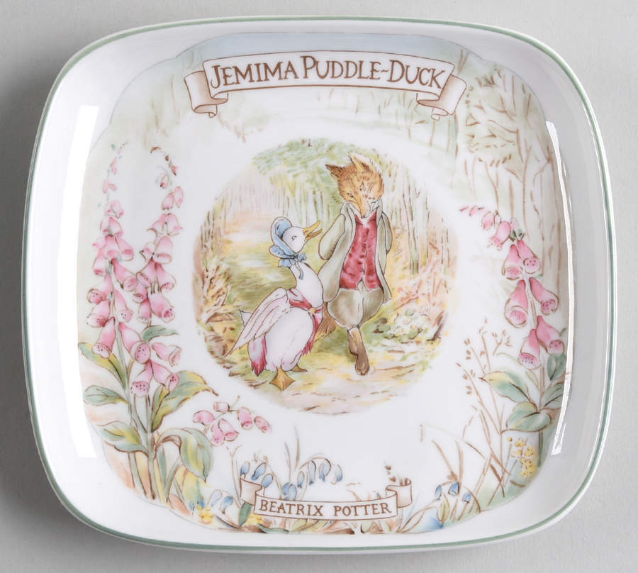 World of Beatrix Potter Square Bread & Butter Plate by Royal Albert-1