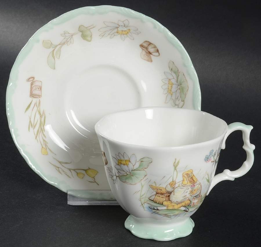 World of Beatrix Potter Footed Cup & Saucer Set by Royal Albert-1