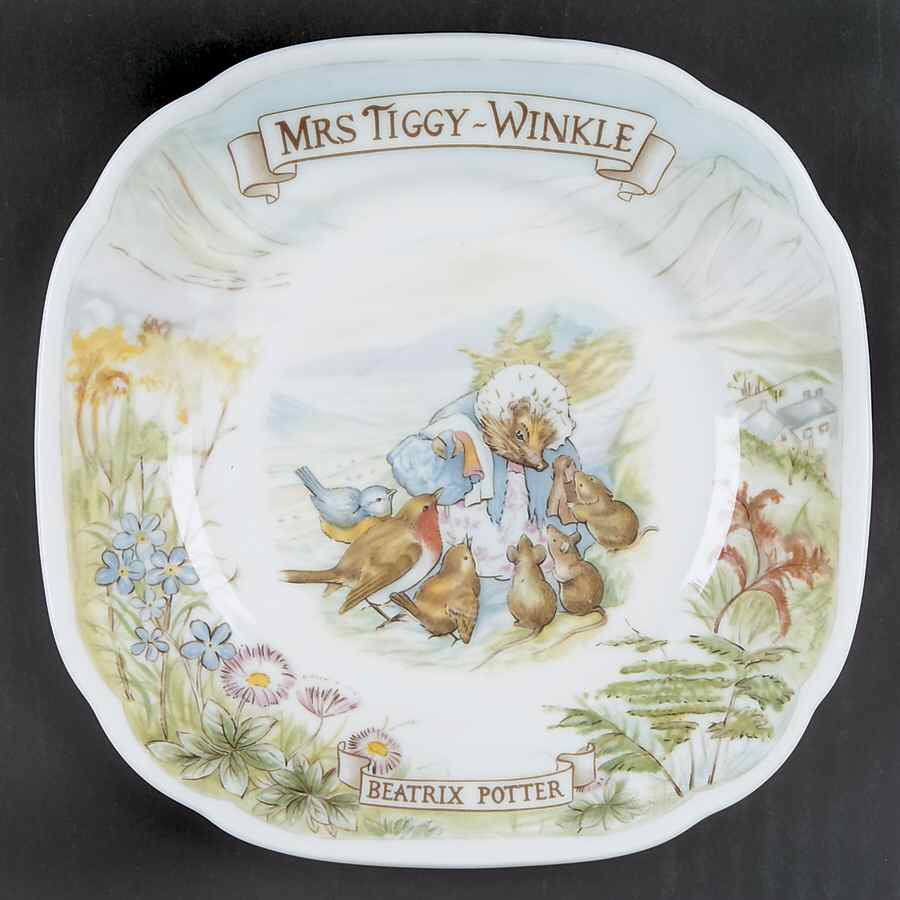 World of Beatrix Potter Square Bread & Butter Plate by Royal Albert-1