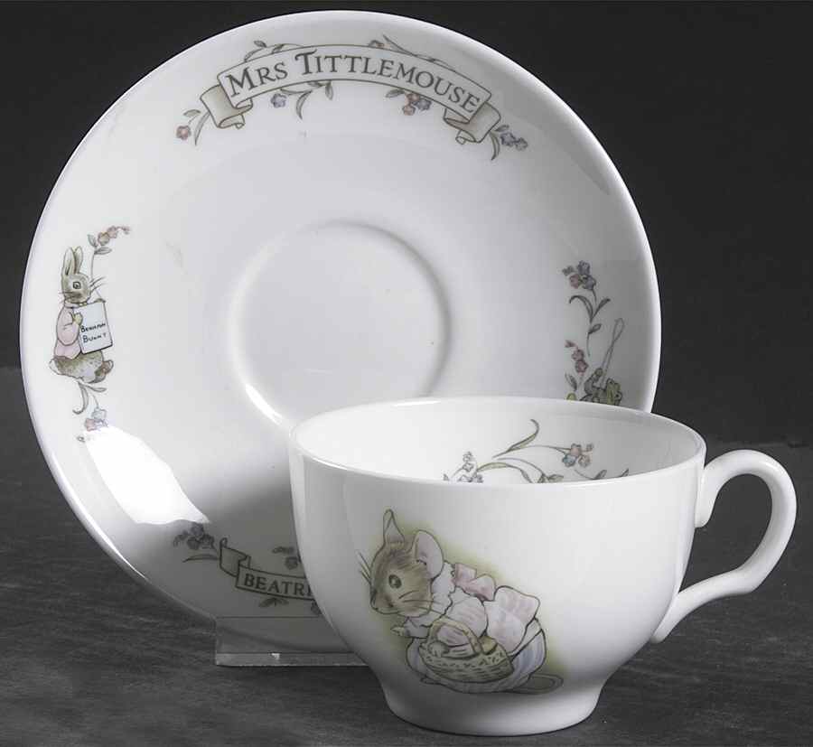 World of Beatrix Potter Flat Cup & Saucer Set by Royal Albert-1