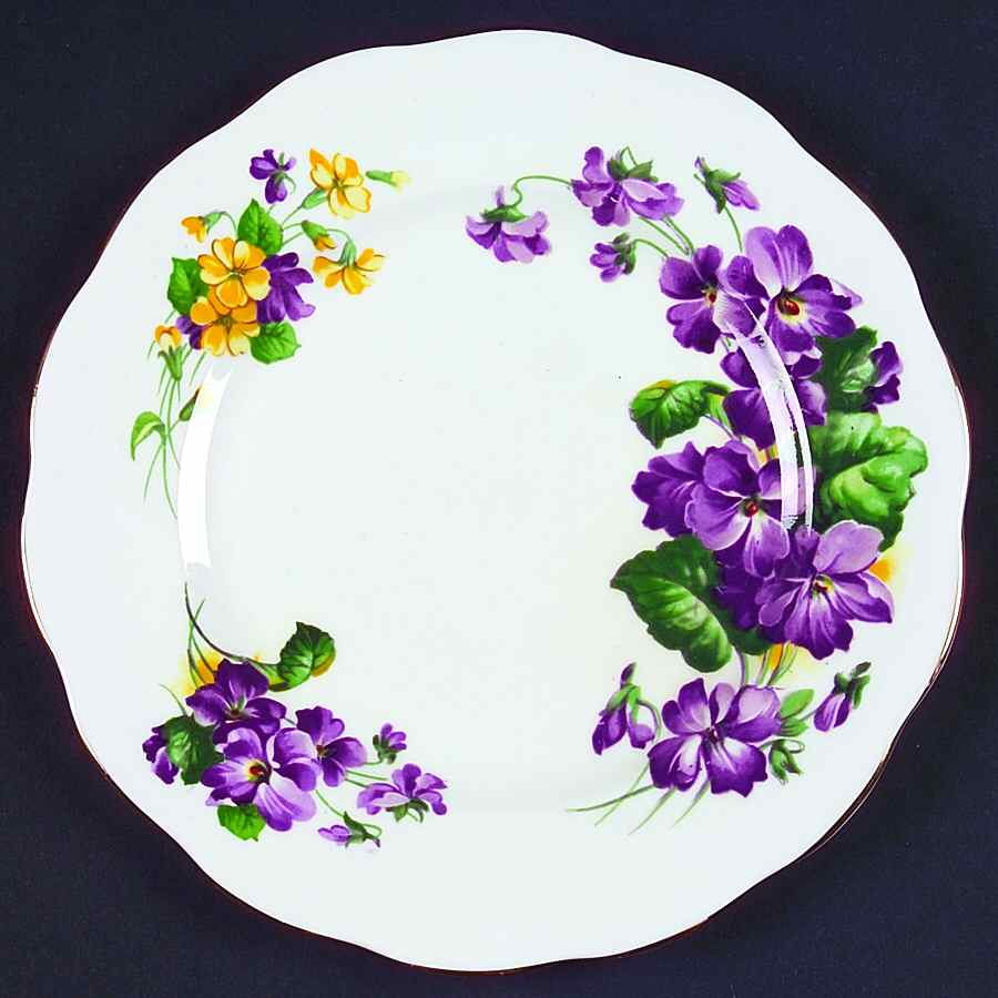 Lavender Lady Salad Plate by Royal Standard-1