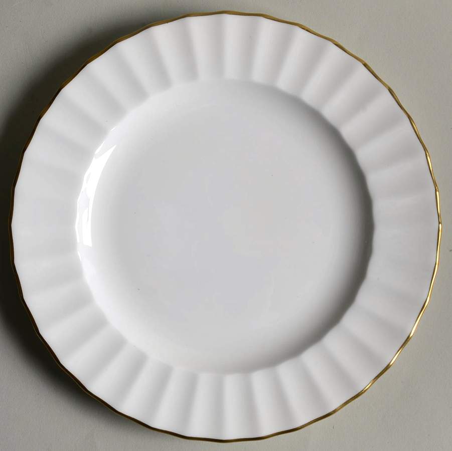 Warmstry Gold Edge Dessert/Pie Plate by Royal Worcester-1