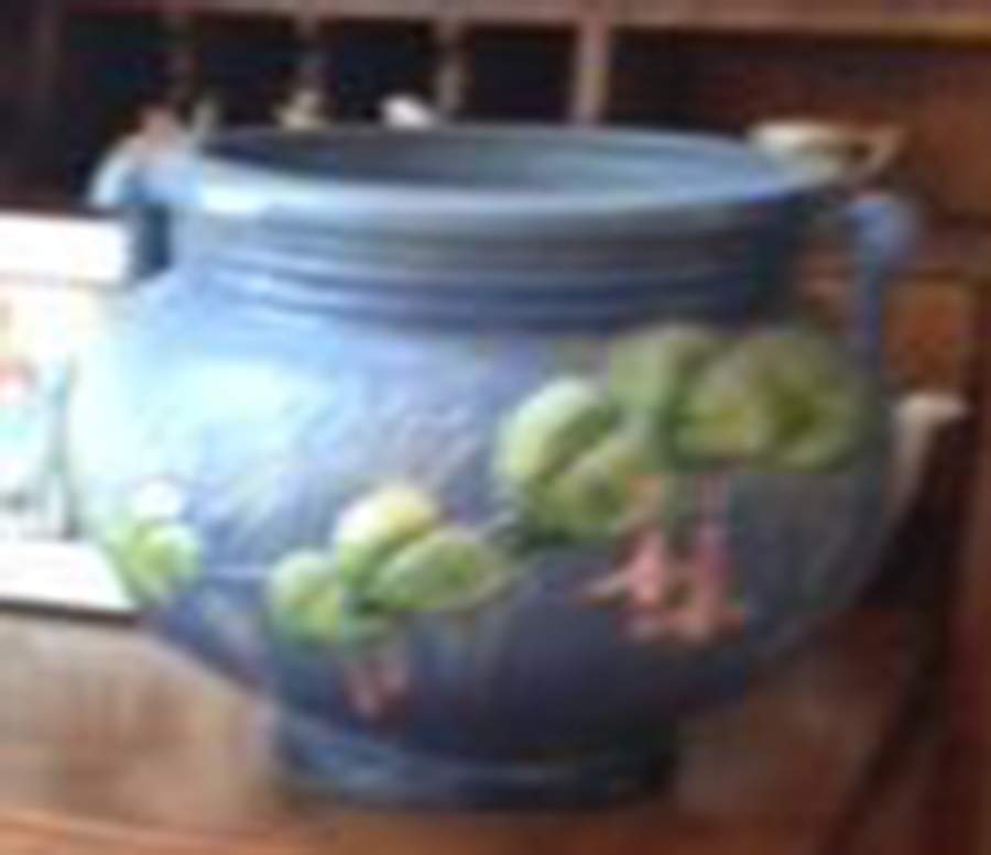 Fuchsia Blue 8" Jardiniere Bowl by Roseville-1