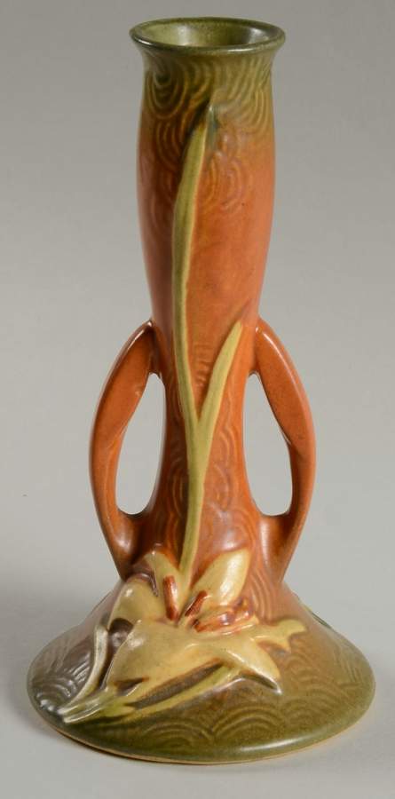 Zephyr Lily Siena 7" Bud Vase by Roseville-1