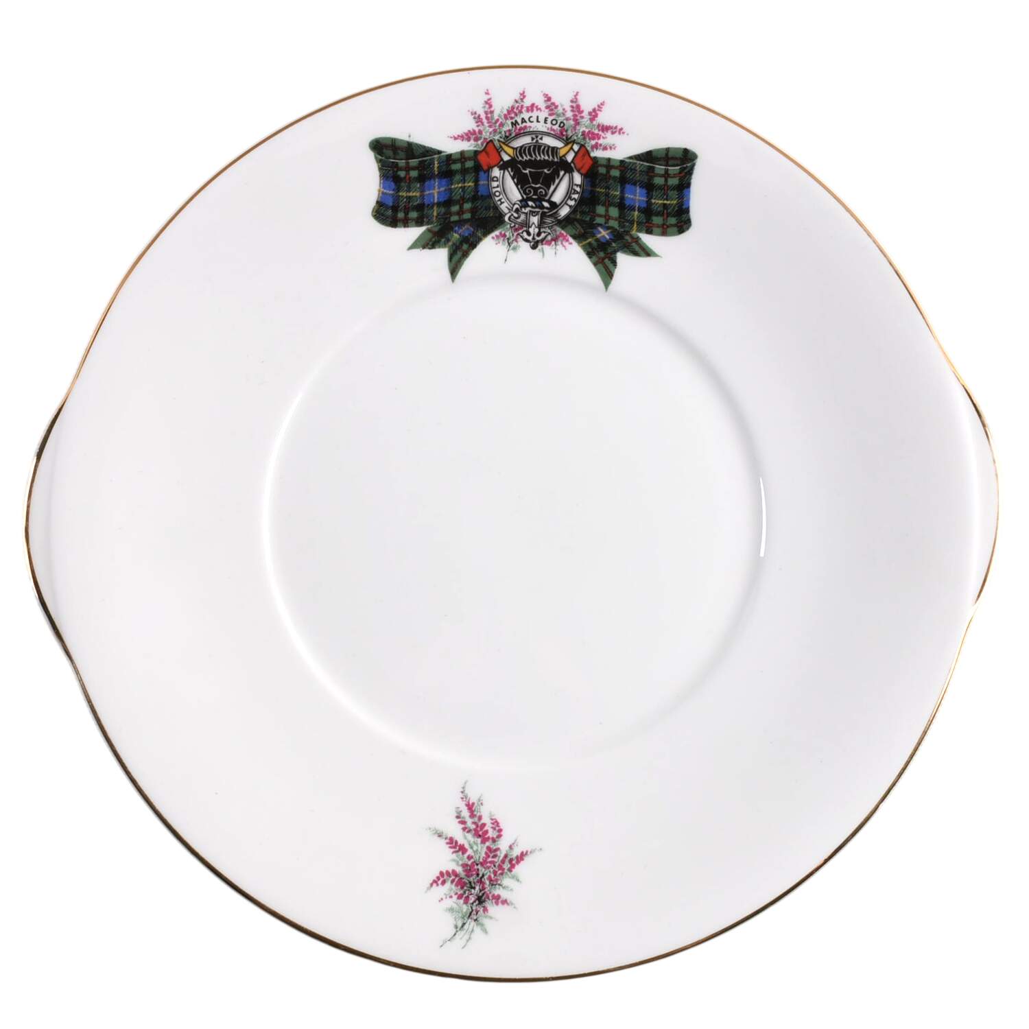 Coat of Arms (Smooth) Handled Cake Plate by Royal Grafton-1