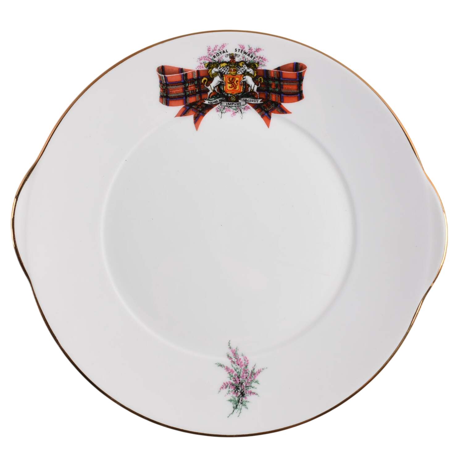 Coat of Arms (Smooth) Handled Cake Plate by Royal Grafton-1