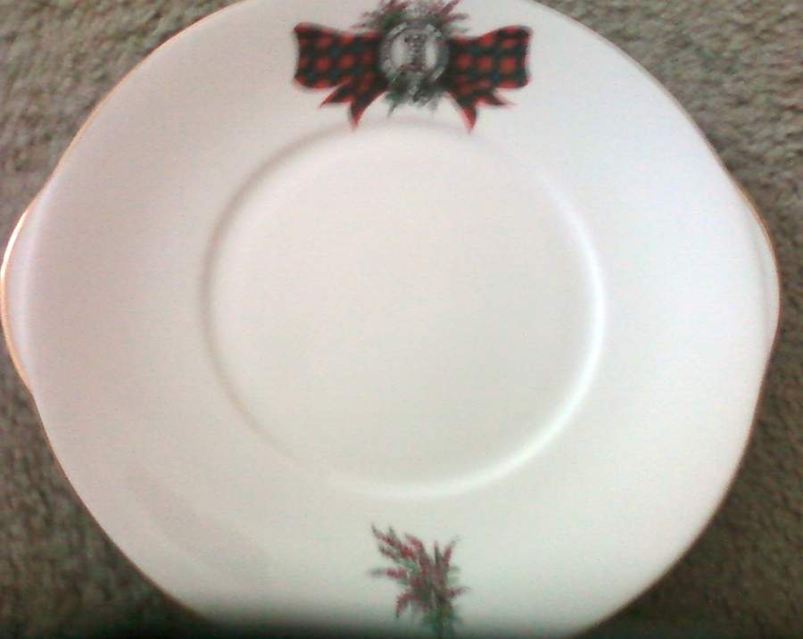 Coat of Arms (Smooth) Handled Cake Plate by Royal Grafton-1