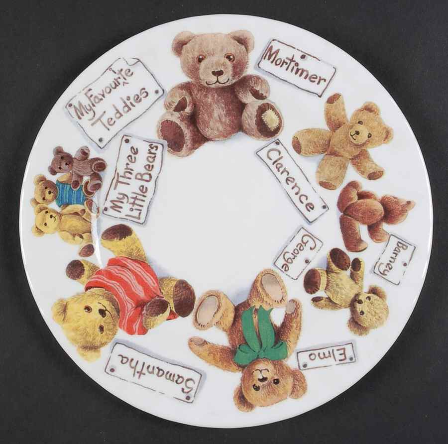 My Favorite Teddies Salad Plate by Roy Kirkham-1
