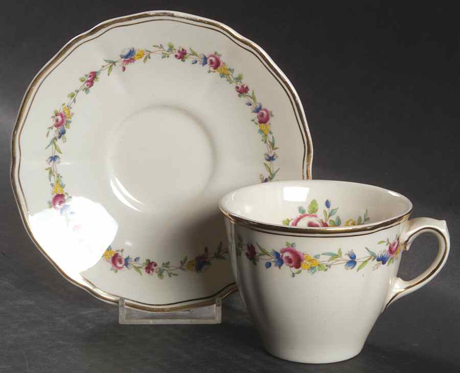 St. James Flat Cup & Saucer Set by Royal Doulton-1