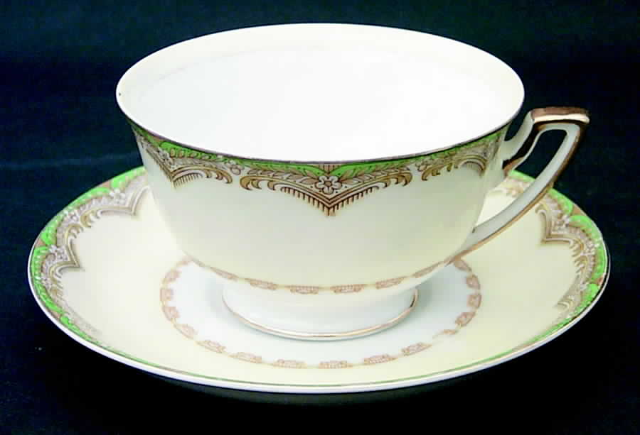 RNS11 Footed Cup & Saucer Set by Ransom (Japan)-1