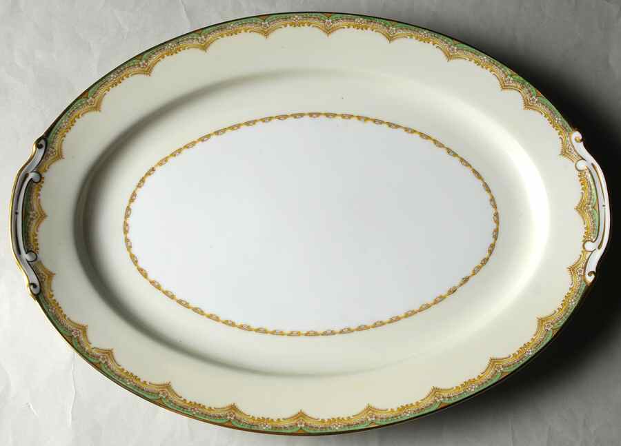 RNS11 15" Oval Serving Platter by Ransom (Japan)-1