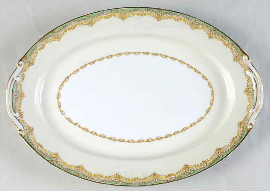 RNS11 11" Oval Serving Platter by Ransom (Japan)-1