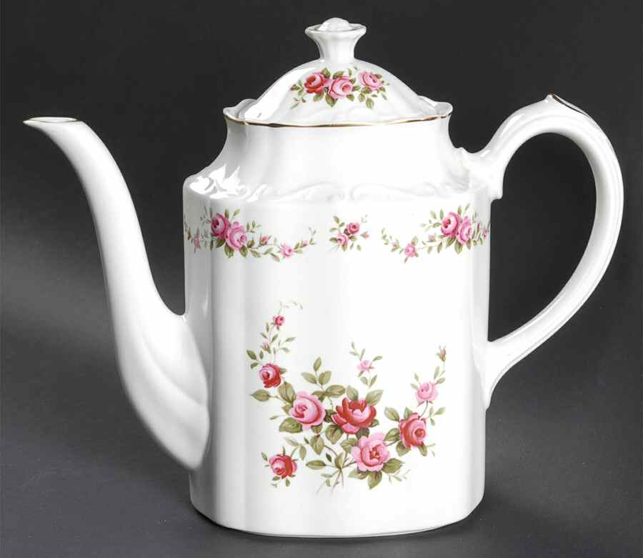 Rose Marie Coffee Pot & Lid by Ridgway (Ridgways)-1