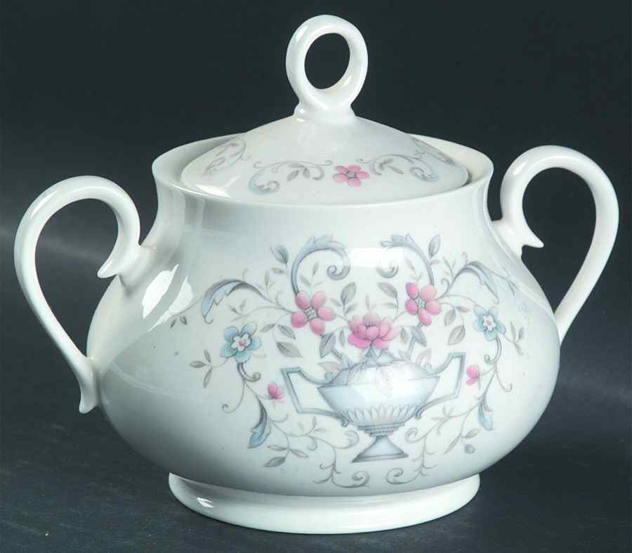 Pavan Sugar Bowl & Lid by Ridgway (Ridgways)-1