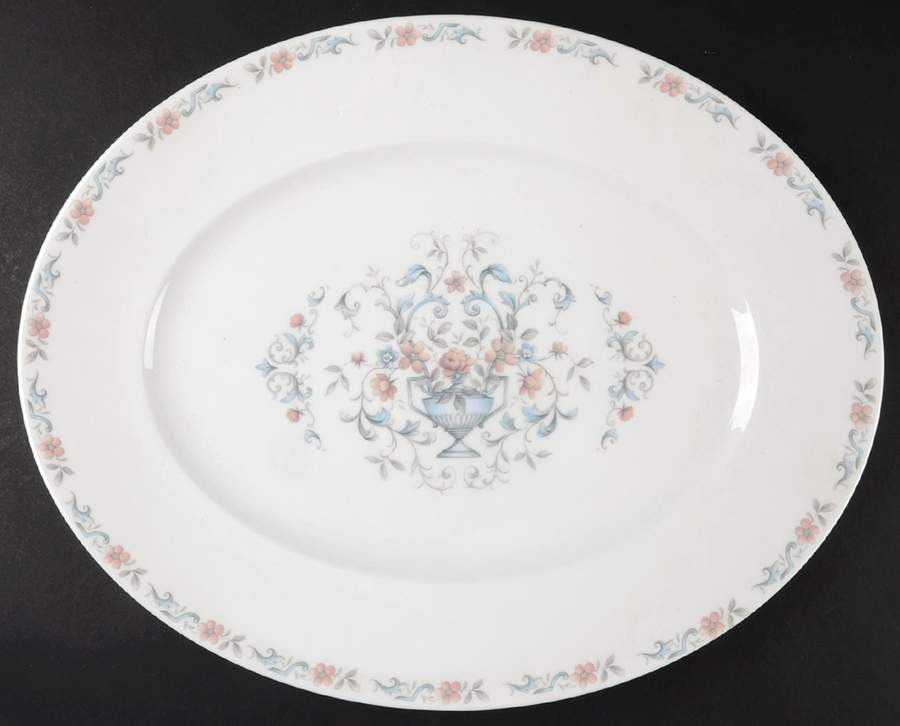 Pavan 14" Oval Serving Platter by Ridgway (Ridgways)-1
