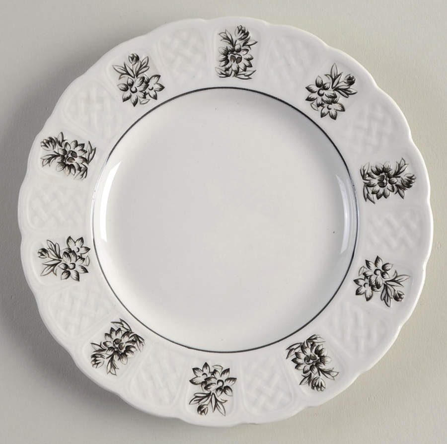 Winter Garden Bread & Butter Plate by Royal Cauldon-1