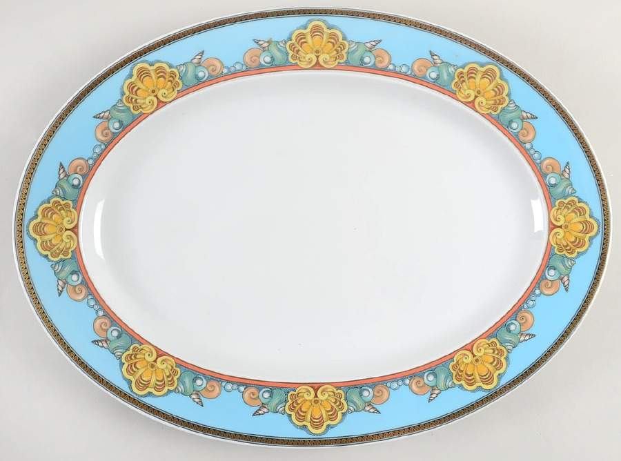 Les Tresors De La Mer 15" Oval Serving Platter by Rosenthal - Continental-1