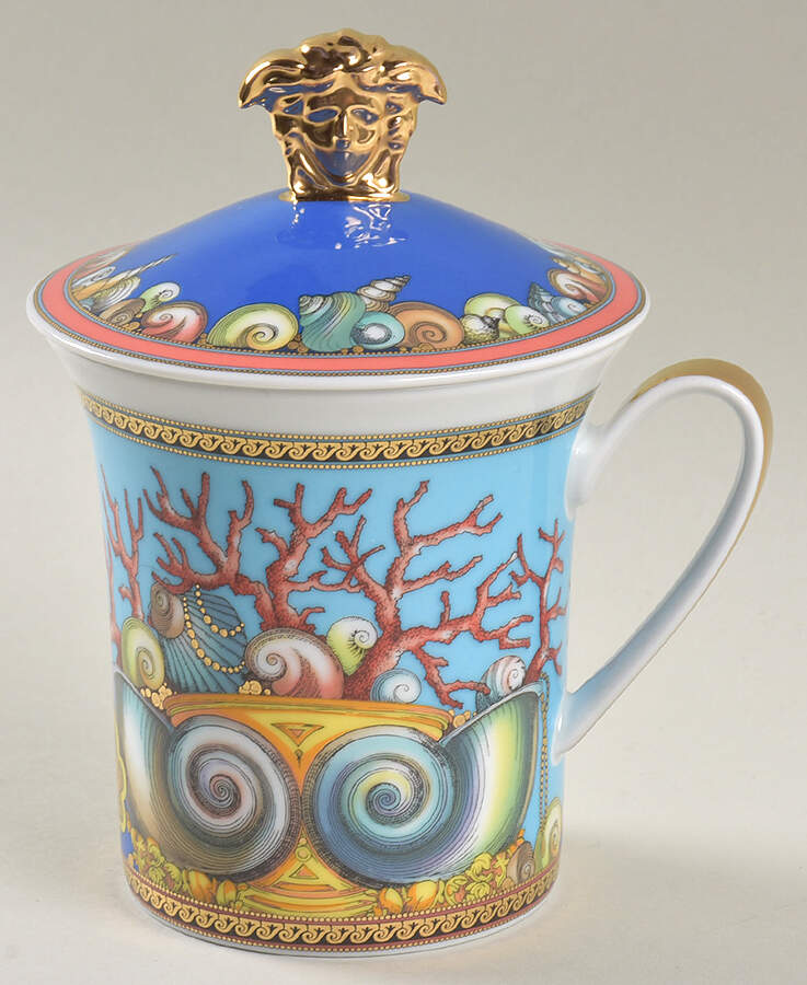 Les Tresors De La Mer Mug & Lid (30th Anniversary Backstamp) by Rosenthal - Continental-1