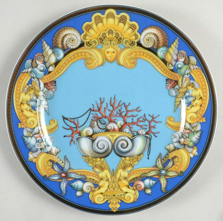 Les Tresors De La Mer Salad Plate with 25th Anniversary Backstamp by Rosenthal - Continental-1