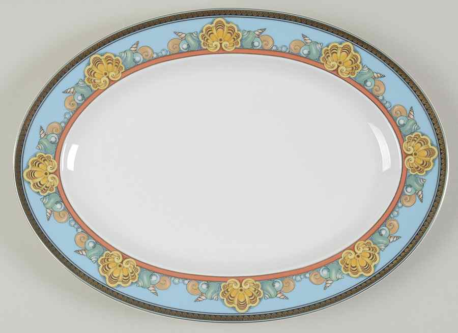 Les Tresors De La Mer 11" Oval Serving Platter by Rosenthal - Continental-1