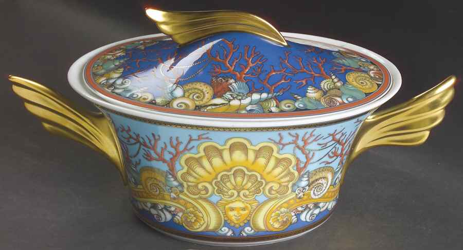 Les Tresors De La Mer Oval Covered Vegetable by Rosenthal - Continental-1