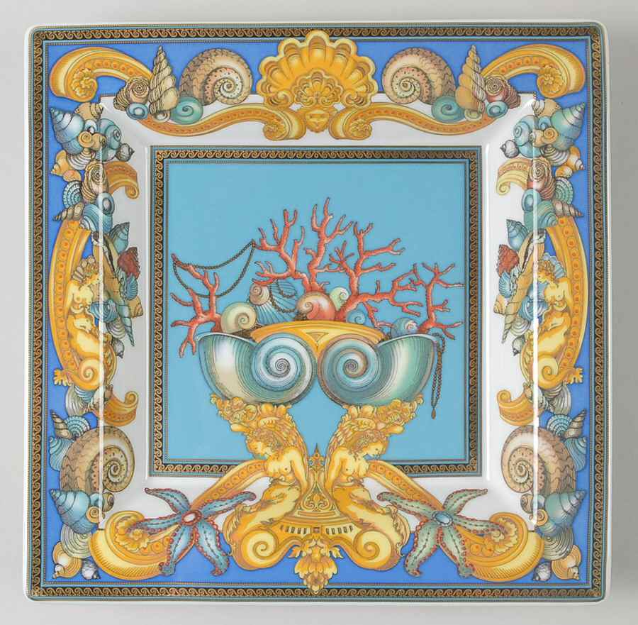 Les Tresors De La Mer 8" Square Tray by Rosenthal - Continental-1