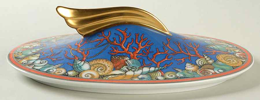 Les Tresors De La Mer Lid for Oval Vegetable by Rosenthal - Continental-1