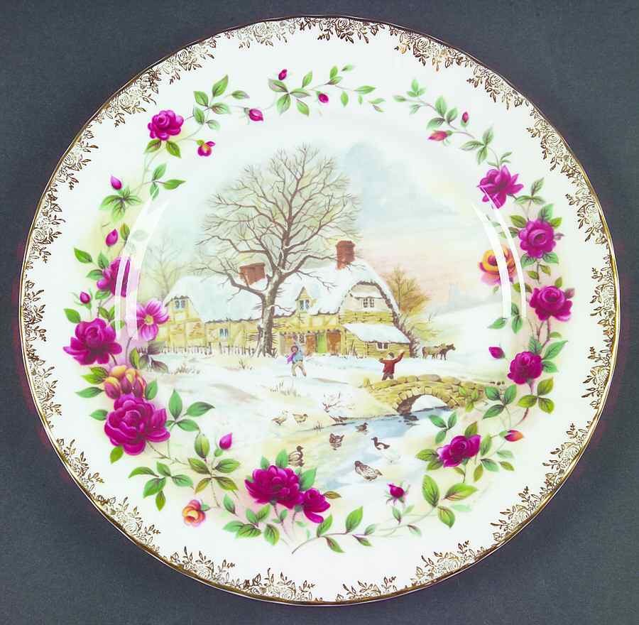 Four Seasons Salad Plate by Royal Albert-1