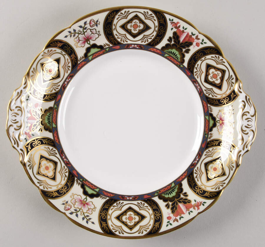 Chelsea Garden Handled Cake Plate by Royal Crown Derby-1