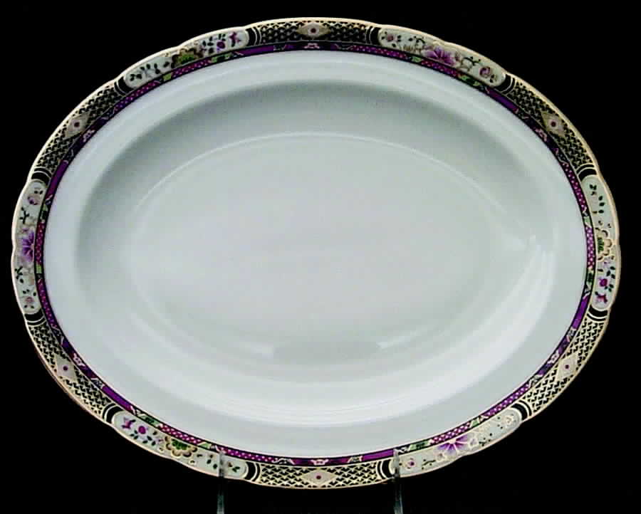 Chelsea Garden 13" Oval Serving Platter by Royal Crown Derby-1