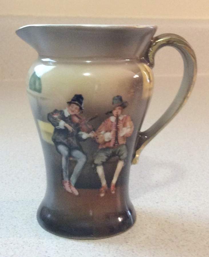 Peasant Musicians Creamer by Royal Bayreuth-1