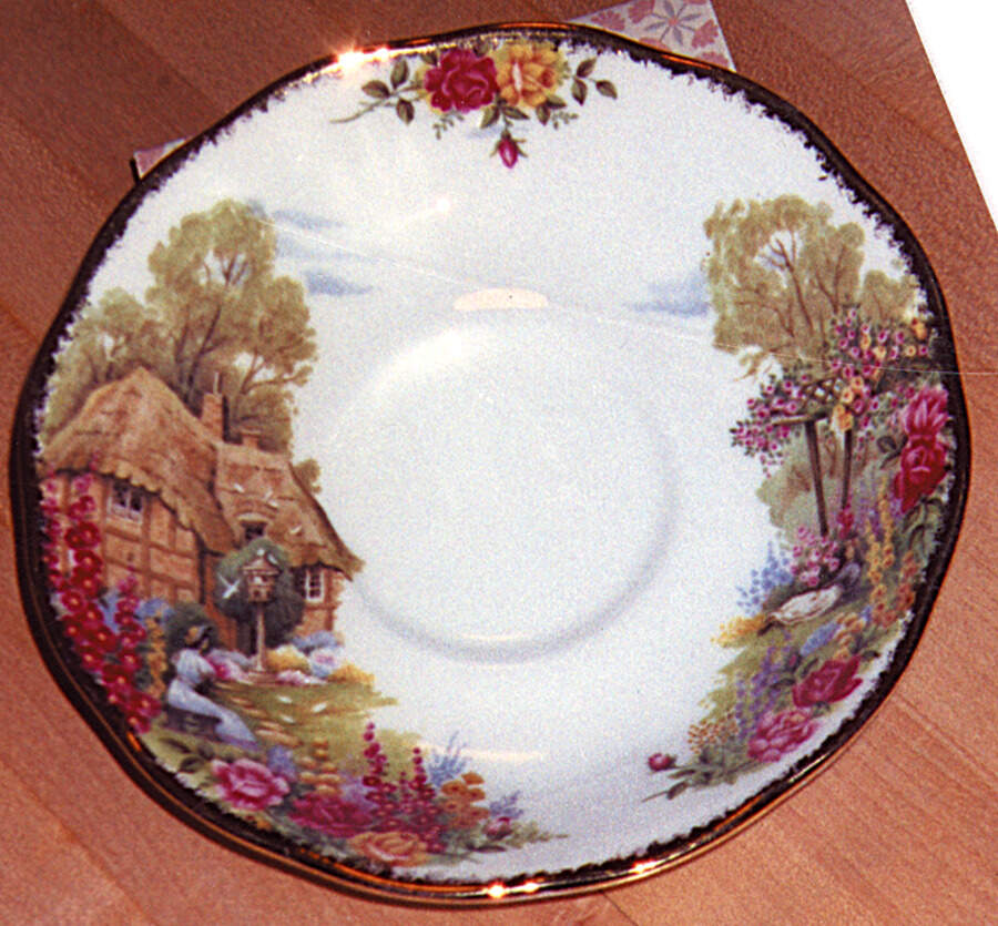 Tranquil Garden Saucer by Royal Albert-1