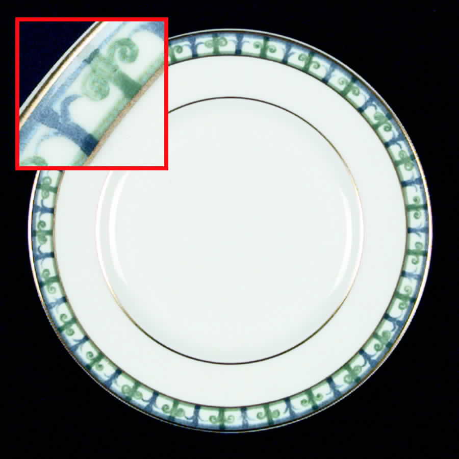 Bagatelle (White Background) Bread & Butter Plate by Raynaud-1