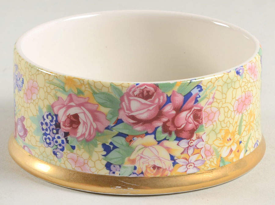 Welbeck (Earthenware, Intro 1995) 3" Round Box No Lid by Royal Winton-1