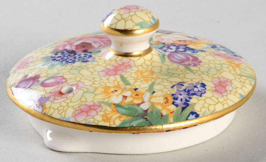 Welbeck (Earthenware, Intro 1995) Lid for Mini Stacking Teapot by Royal Winton-1